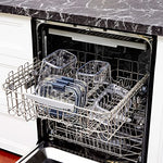 Load image into Gallery viewer, Rubbermaid Brilliance BPA-Free Food Storage Containers with Lids Airtight Kitchen and Pantry Organization Set Includes 3 Containers and Scoops Clear 16 cups