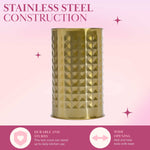 Load image into Gallery viewer, Paris Hilton Kitchen Set Tool Crock with Silicone Cooking Utensils, Stainless Steel Whisk and Ladle, 7-Piece, Pink and Gold