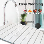 Load image into Gallery viewer, Large Stone Dish Drying Mats for Kitchen Counter,Quick Dry Stone Dishes Mats, Non-Slip Diatomaceous Earth Drying Mat for Multi - Purpose, Match Any Countertop (White, 23.6" x 15.4" )