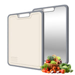 Load image into Gallery viewer, BLACKYEW Cutting Boards for Kitchen, Stainless Steel and Wheat Straw Cutting Board, Kitchen Board for Meat and Vegetables, Non-Slip Eco Friendly Chop Board