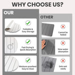 Load image into Gallery viewer, Large Stone Dish Drying Mats for Kitchen Counter,Quick Dry Stone Dishes Mats, Non-Slip Diatomaceous Earth Drying Mat for Multi - Purpose, Match Any Countertop (White, 23.6" x 15.4" )