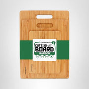 Bamboo Cutting Boards for Kitchen [Set of 3] Wood Cutting Board for Chopping Meat, Vegetables, Fruits, Cheese, Knife Friendly Serving Tray with Handles