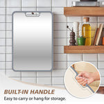 Load image into Gallery viewer, BLACKYEW Cutting Boards for Kitchen, Stainless Steel and Wheat Straw Cutting Board, Kitchen Board for Meat and Vegetables, Non-Slip Eco Friendly Chop Board
