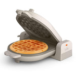 Load image into Gallery viewer, bella Flip-n-Store Belgian Waffle Maker, EverGood™ Ceramic Nonstick Coating, Fits-anywhere™ Kitchenware, Power Indicator Light &amp; Touch Handle, 7” Wide &amp; 1&quot; Deep Plates, 1000 Watt, Oatmilk
