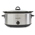 Load image into Gallery viewer, Crock-Pot 7 Quart Oval Manual Slow Cooker, Stainless Steel (SCV700-S-BR), Versatile Cookware for Large Families or Entertaining
